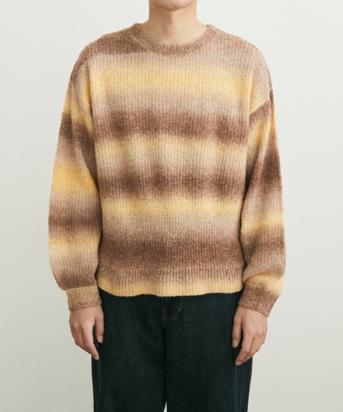 Auntie Rosa（アンティローザ）の「グラデーションオーバールーズニット（ニット/セーター・レディース・ブラウン/オレンジ・FREE）」の10枚目の写真