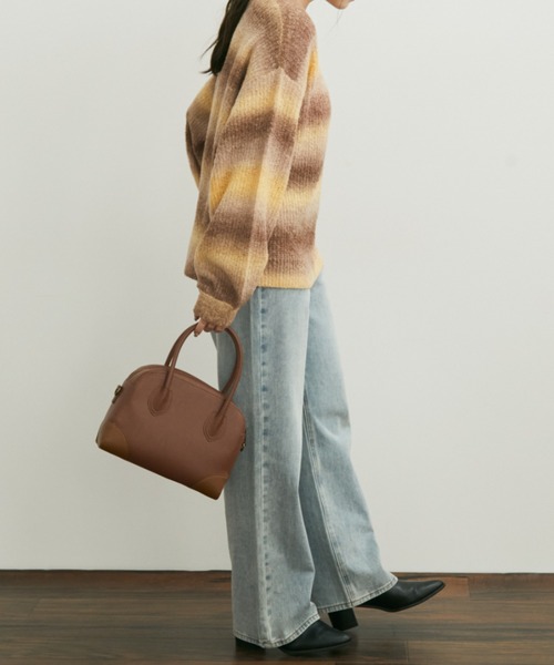 Auntie Rosa（アンティローザ）の「【karin’s direction item】グラデーションオーバールーズニット（ニット/セーター・レディース・ブラウン/オレンジ・FREE）」の21枚目の写真