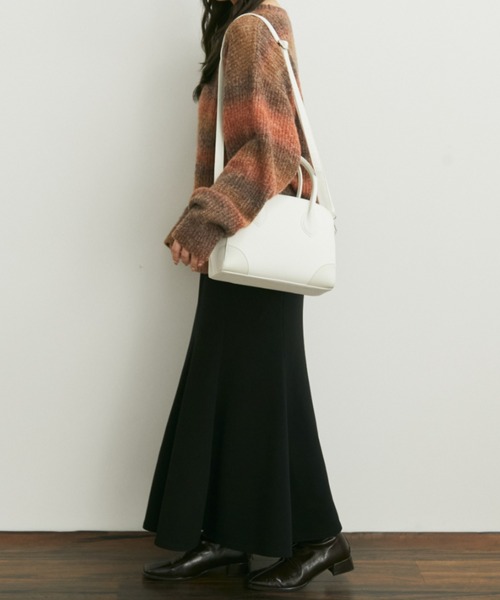 Auntie Rosa（アンティローザ）の「【karin’s direction item】グラデーションオーバールーズニット（ニット/セーター・レディース・ブラウン/オレンジ・FREE）」の7枚目の写真