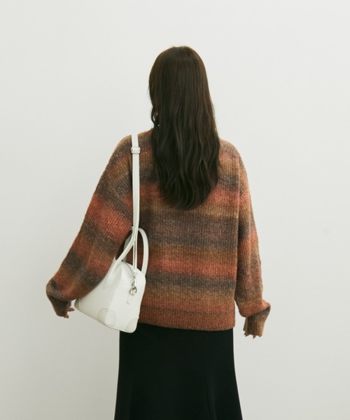 Auntie Rosa（アンティローザ）の「【karin’s direction item】グラデーションオーバールーズニット（ニット/セーター・レディース・ブラウン/オレンジ・FREE）」の8枚目の写真