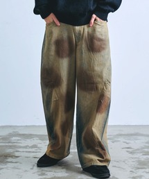 Revo.（レボ）の「ヴィンテージライク DIRTY加工 ボリューム カーブデニムパンツ（デニムパンツ・メンズ）」