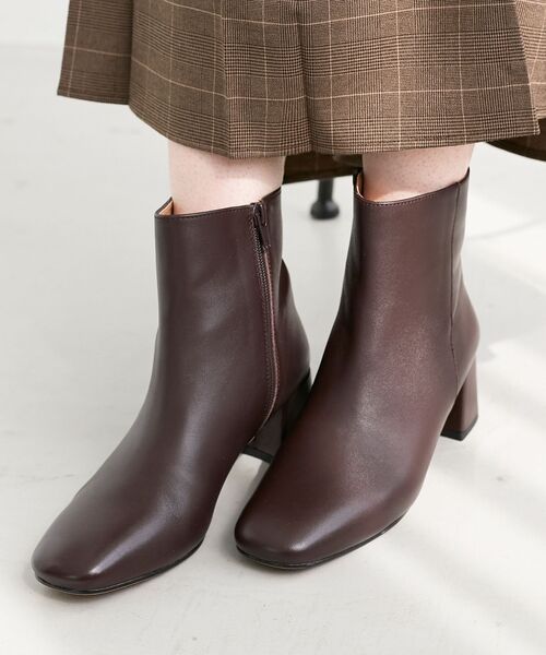 le.coeur blanc（ルクールブラン）の「REMMEショートブーツ（ブーツ・レディース・ブラック/ダークブラウン・38/37）」の5枚目の写真