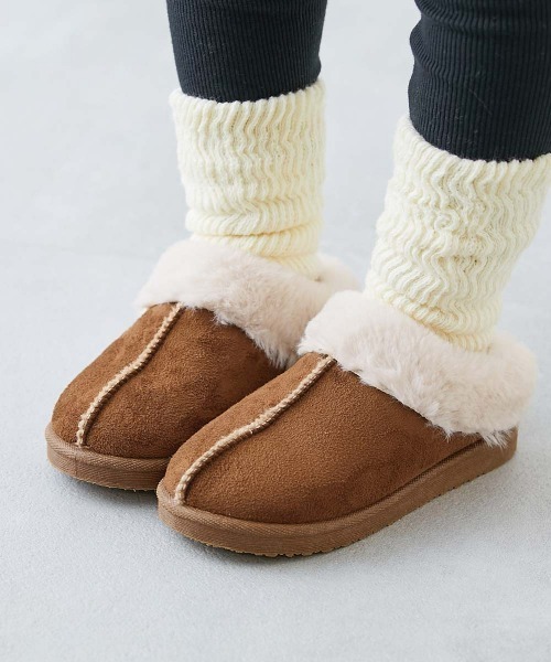 防水 ふわふわ ムートン スリッポン（ブーツ）｜devirock（デビロック