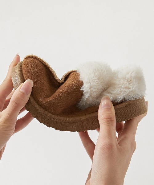 devirock（デビロック）の「防水 ふわふわ ムートン スリッポン（ブーツ・キッズ・ブラック/ピンク/ブラウン・23.0cm/24.0cm/22.0cm/18.0cm/19.0cm/20.0cm/21.0cm）」の9枚目の写真