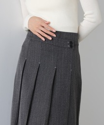 Bab | 【選べるサイズ展開】ピンストライプサイドプリーツスカート(スカート)