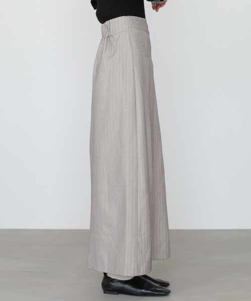 Bab（バブ）の「【選べるサイズ展開】ピンストライプサイドプリーツスカート（スカート・レディース・ライトグレー/チャコールグレー・S/L/M）」の11枚目の写真