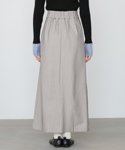 Bab（バブ）の「【選べるサイズ展開】ピンストライプサイドプリーツ