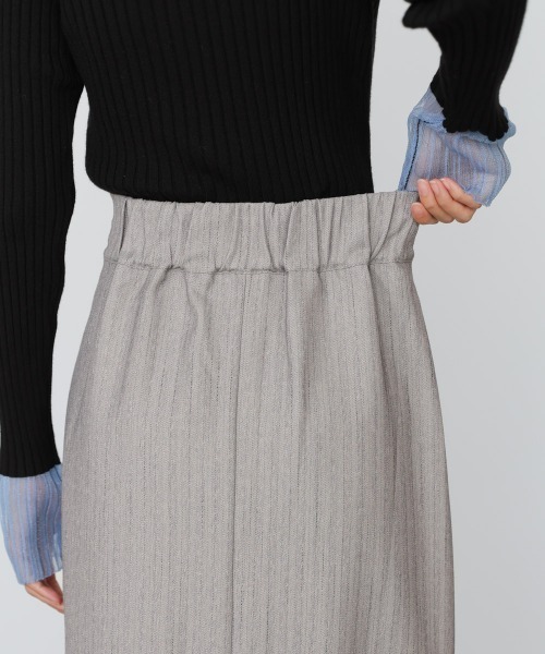 Bab（バブ）の「【選べるサイズ展開】ピンストライプサイドプリーツスカート（スカート・レディース・ライトグレー/チャコールグレー・S/L/M）」の16枚目の写真