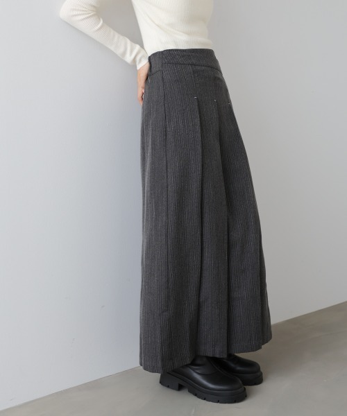 Bab（バブ）の「【選べるサイズ展開】ピンストライプサイドプリーツスカート（スカート・レディース・ライトグレー/チャコールグレー・S/L/M）」の19枚目の写真