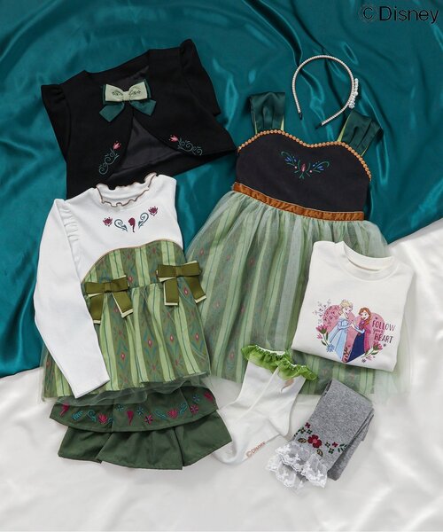 Disney（ディズニー）の「ディズニーキャラクターペプラムトップス（Tシャツ/カットソー・キッズ・ラベンダー/ブラック/アイボリー・120/110/100/90/80/130）」の7枚目の写真