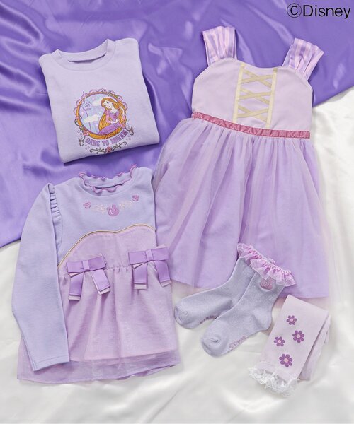 Disney（ディズニー）の「ディズニーキャラクターペプラムトップス（Tシャツ/カットソー・キッズ・ラベンダー/ブラック/アイボリー・120/110/100/90/80/130）」の8枚目の写真