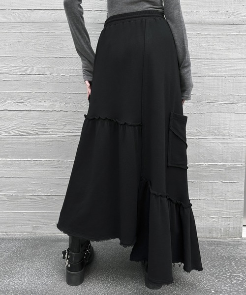 セール】フリル切替 ロングスカート（スカート）｜VEILA（ヴェイラ）の