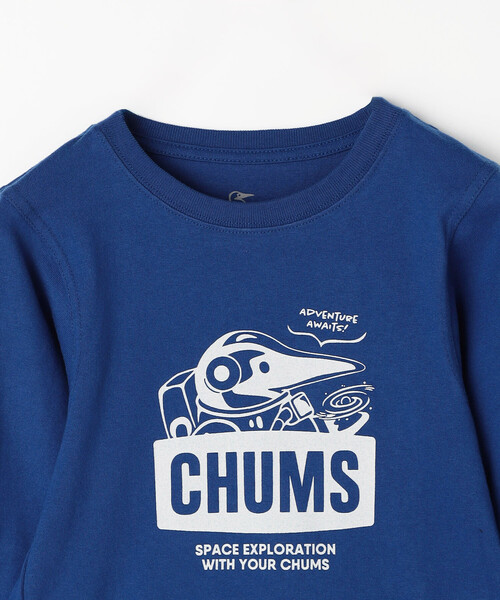 FREAK'S STORE(フリークスストア)の「限定展開 CHUMS/チャムス キッズ スペースブービーブラッシュドロングスリーブTシャツ / CH21-1411(Tシャツ/カットソー・キッズ・グレー/ブルー/ブラック・MEDIUM/LARGE/X-LARGE/SMALL)」の5枚目の写真