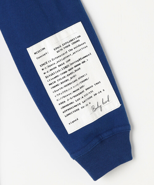 FREAK'S STORE(フリークスストア)の「限定展開 CHUMS/チャムス キッズ スペースブービーブラッシュドロングスリーブTシャツ / CH21-1411(Tシャツ/カットソー・キッズ・グレー/ブルー/ブラック・MEDIUM/LARGE/X-LARGE/SMALL)」の10枚目の写真