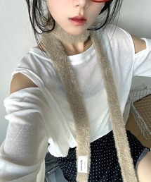 SHEPP（シープ）の「細ニットスカーフ/ストール（ストール/ショール）」