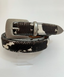 Lee（リー）の「Lee/リー　25mm レザー ハラコ調 ウエスタン ナローベルト ヴィンテージ加工/COW（ベルト・レディース）」