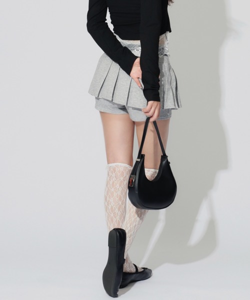 JilLA（ジルア）の「Frilled Sweat Culottes / フリルスウェットキュロット ベルト付き（スカート・レディース・グレー・M/S）」の4枚目の写真