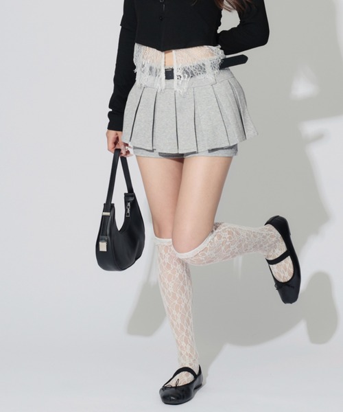JilLA（ジルア）の「Frilled Sweat Culottes / フリルスウェットキュロット ベルト付き（スカート・レディース・グレー・M/S）」の12枚目の写真