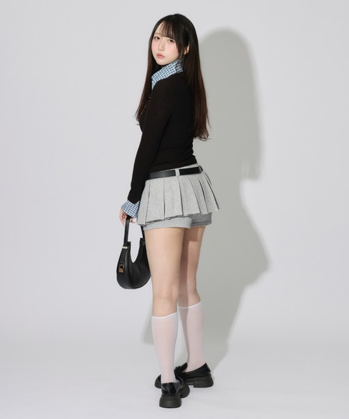 JilLA（ジルア）の「Frilled Sweat Culottes / フリルスウェットキュロット ベルト付き（スカート・レディース・グレー・M/S）」の11枚目の写真