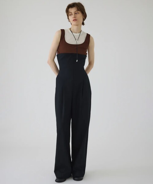 STUDIOUS(ステュディオス)の「【RIM.ARK/リムアーク】High gauge cotton N/S set/ハイゲージコットンタンクトップセット(タンクトップ・レディース・ブラウン/ライトブルー・FREE)」の3枚目の写真