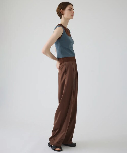 STUDIOUS(ステュディオス)の「【RIM.ARK/リムアーク】High gauge cotton N/S set/ハイゲージコットンタンクトップセット(タンクトップ・レディース・ブラウン/ライトブルー・FREE)」の14枚目の写真