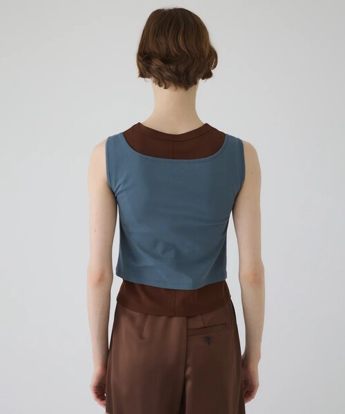 STUDIOUS(ステュディオス)の「【RIM.ARK/リムアーク】High gauge cotton N/S set/ハイゲージコットンタンクトップセット(タンクトップ・レディース・ブラウン/ライトブルー・FREE)」の19枚目の写真