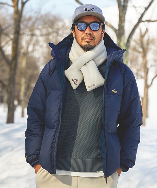 NANGA（ナンガ）の「NANGA×DUFFER AURORA-TEX HOODIE DOWN JK：ナンガ別注 日本製 オーロラテックス ダウンジャケット（ダウンジャケット/コート・メンズ・アイボリー/オリーブ/ネイビー/ブラック・SMALL/X-LARGE/LARGE/MEDIUM）」の11枚目の写真
