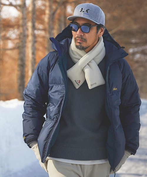 NANGA（ナンガ）の「NANGA×DUFFER AURORA-TEX HOODIE DOWN JK：ナンガ別注 日本製 オーロラテックス ダウンジャケット（ダウンジャケット/コート・メンズ・アイボリー/オリーブ/ネイビー/ブラック・SMALL/X-LARGE/LARGE/MEDIUM）」の12枚目の写真