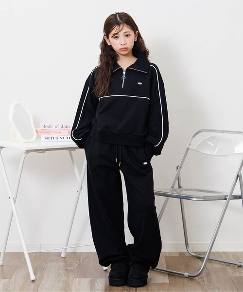 トップス aalliia 裏毛ハーフジップトップス（スウェット）｜algy（アルジー）の