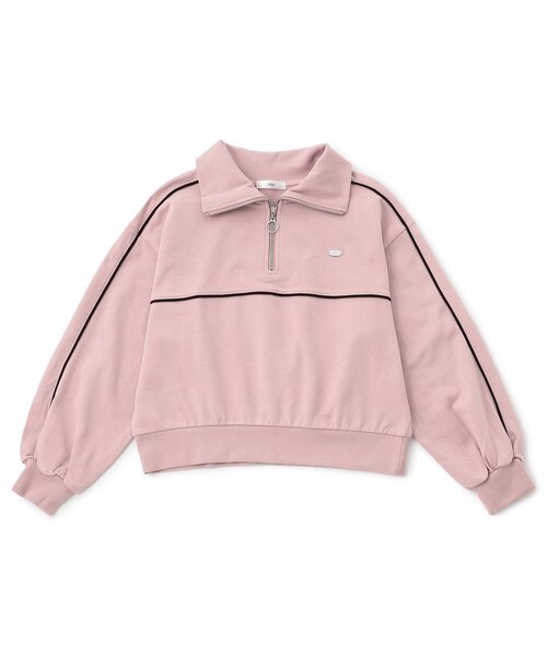 algy（アルジー）の「裏毛ハーフジップトップス（スウェット・キッズ・ピンク/オフホワイト/ブラック・XX-SMALL/X-SMALL/MEDIUM/SMALL）」の13枚目の写真