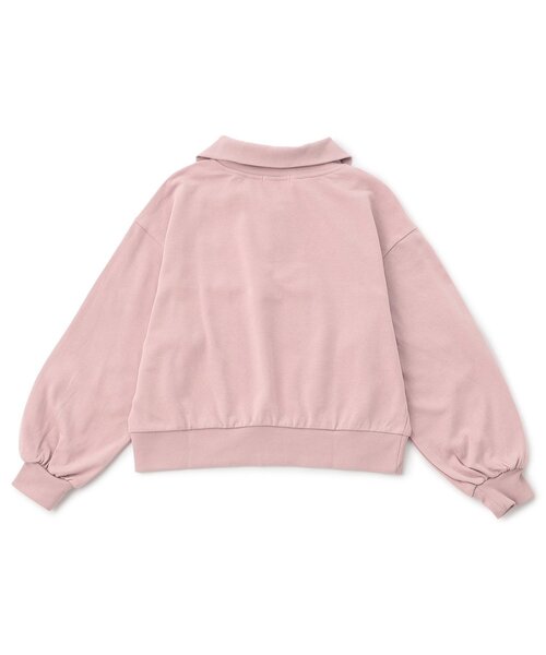 algy（アルジー）の「裏毛ハーフジップトップス（スウェット・キッズ・ピンク/オフホワイト/ブラック・XX-SMALL/X-SMALL/MEDIUM/SMALL）」の16枚目の写真