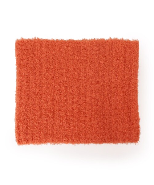 SHOO・LA・RUE（シューラルー）の「プードル風ニットスヌード（ネックウォーマー/スヌード・レディース・ベージュ/ダークグレー/ライトオレンジ系・00）」の4枚目の写真