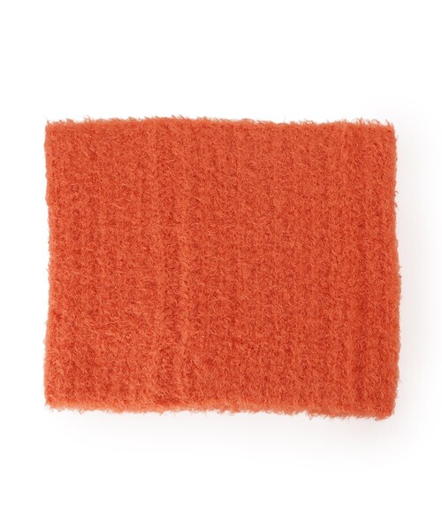 SHOO・LA・RUE（シューラルー）の「プードル風ニットスヌード（ネックウォーマー/スヌード・レディース・ベージュ/ダークグレー/ライトオレンジ系・00）」の7枚目の写真