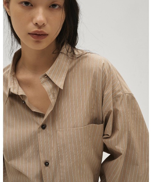TODAYFUL(トゥデイフル)の「Stripe Pocket Shirts(シャツ/ブラウス・レディース・ベビーピンク/モカ/ミント/ブルー系その他・FREE)」の10枚目の写真