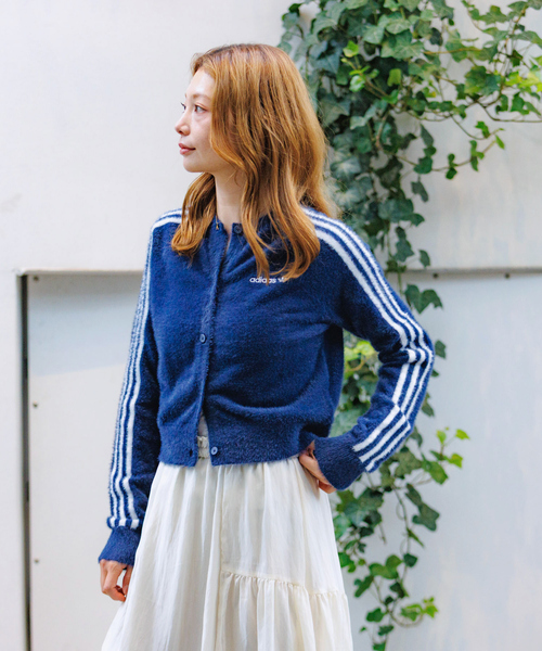 本日のみ限定お値下げ！adidas アディダス / FLUFFY カーディガン adidas / アディダス】ふんわりカーディガン/FLUFFY CARDIGAN