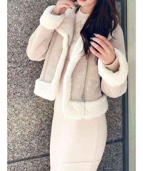 ヴィンテージライクフェイクファーブルゾン（ブルゾン）｜RESEXXY