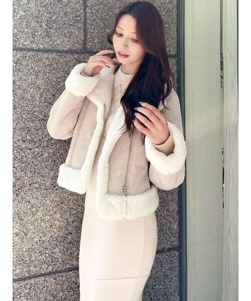 セール】ヴィンテージライクフェイクファーブルゾン（ブルゾン