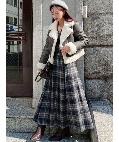 ヴィンテージライクフェイクファーブルゾン（ブルゾン）｜RESEXXY