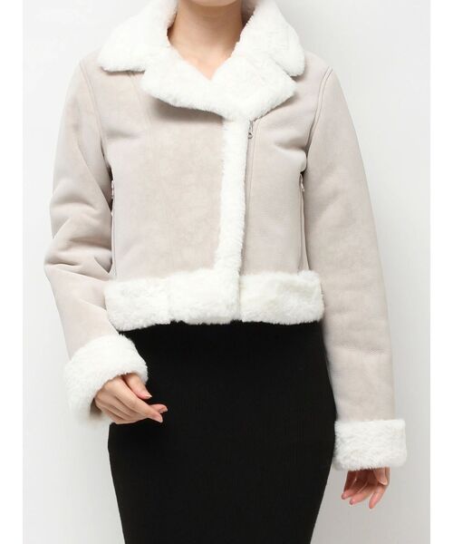 ヴィンテージライクフェイクファーブルゾン（ブルゾン）｜RESEXXY