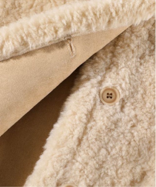 LA POMME petit（ラポミ・プチ）の「Fluffy Fur Coat With Gloves（ムートンコート・レディース・ベージュ/アイボリー・SMALL/MEDIUM/LARGE）」の7枚目の写真