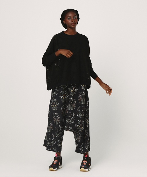 BEDSIDEDRAMA(ベットサイドドラマ)の「Dance In The Garden Wide Pants(その他パンツ・レディース・ナチュラル/ブラック・1)」の3枚目の写真