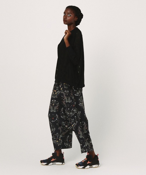 BEDSIDEDRAMA(ベットサイドドラマ)の「Dance In The Garden Wide Pants(その他パンツ・レディース・ナチュラル/ブラック・1)」の4枚目の写真