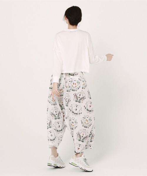 BEDSIDEDRAMA(ベットサイドドラマ)の「Dance In The Garden Wide Pants(その他パンツ・レディース・ナチュラル/ブラック・1)」の8枚目の写真