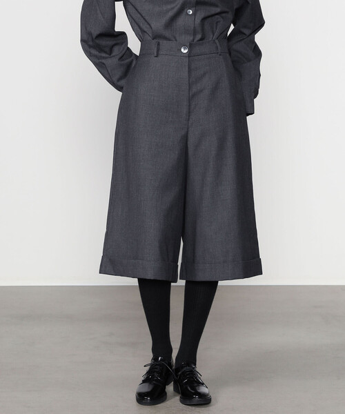 Bshop（ビショップ）の「eunoia | ウール バミューダパンツ WOMEN（その他パンツ・レディース・グレー・ONE）」の14枚目の写真