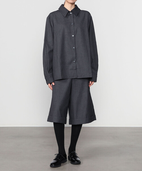 Bshop（ビショップ）の「eunoia | ウール バミューダパンツ WOMEN（その他パンツ・レディース・グレー・ONE）」の16枚目の写真