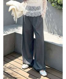 LILY BROWN | ベルト付きタックワイドパンツ(スラックス)