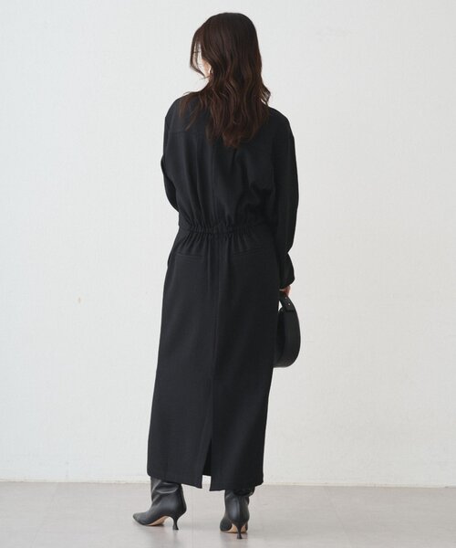 LOUNGEDRESS(ラウンジドレス)の「Vワンピース(ワンピース・レディース・ブラック/グレー/チャコールグレー・FREE)」の7枚目の写真