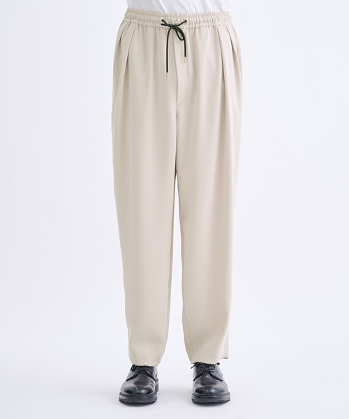 CULLNI（クルニ）の「【CULLNI】別注 Wide Straight Pants/別注 ワイドストレートパンツ（スラックス・メンズ・ブラック/ナチュラル/ブラック系その他2・1/2）」の12枚目の写真