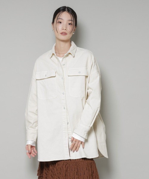 Healthy denim(ヘルシーデニム)の「Healthy DENIM/Almond Corduroy(シャツ/ブラウス・レディース・ブラウン/ベージュ系その他・1)」の2枚目の写真