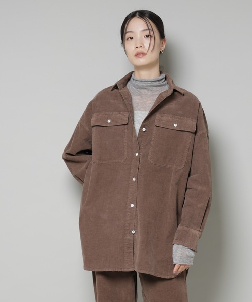 Healthy denim(ヘルシーデニム)の「Healthy DENIM/Almond Corduroy(シャツ/ブラウス・レディース・ブラウン/ベージュ系その他・1)」の1枚目の写真